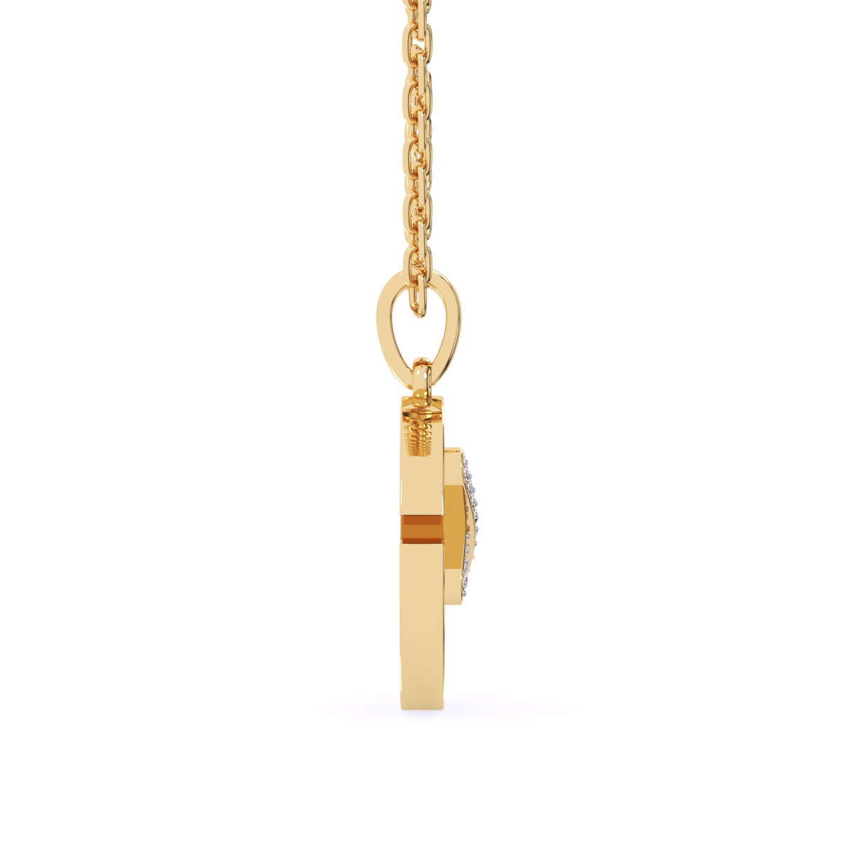 Unique X Style Round Diamond Necklace For Girls